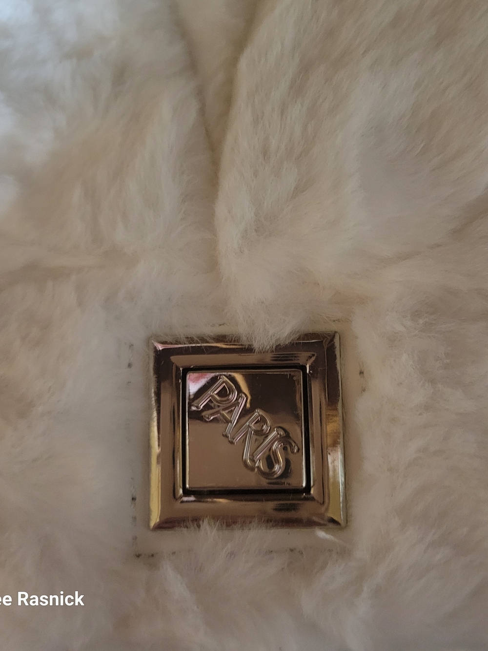 Price Is Firm. Paris Hilton White Faux Fur Chain Crossbody Bag. Nwt - Picture 2 of 5